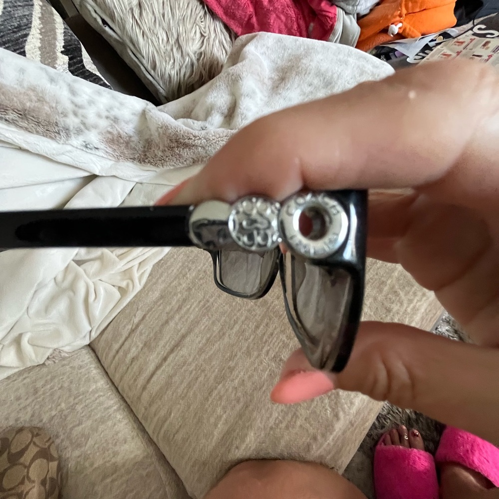 Coach black & silver sunglasses